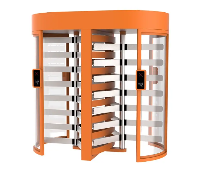 Dual Lane Glass Full Height Turnstile JT511
