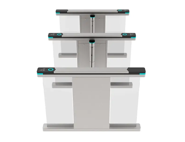JT404 Office Turnstiles Fast Speed OEM Turnstile Barrier Gate Glass Turnstile