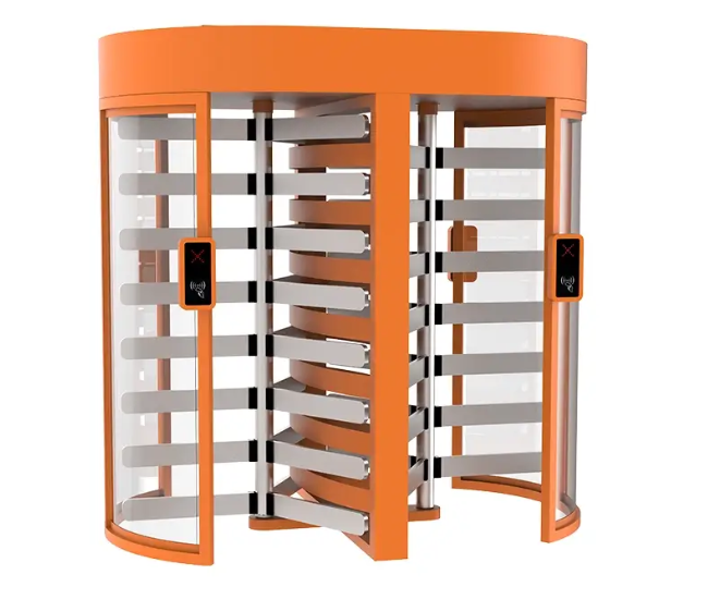 Dual Lane Glass Full Height Turnstile JT511