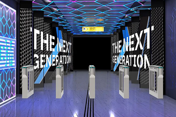 Swing Turnstile Scene Rendering Swing Turnstile Scene Rendering