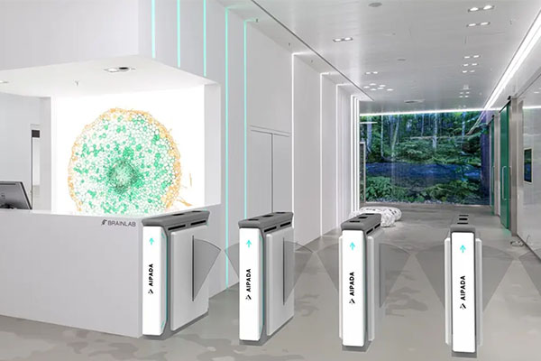 Flap Barrier Turnstile Scene rendering Flap Barrier Turnstile Scene rendering