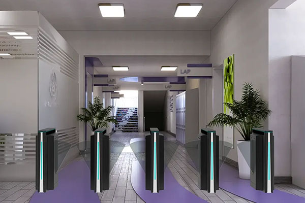 Flap Barrier Turnstile Scene rendering Flap Barrier Turnstile Scene rendering