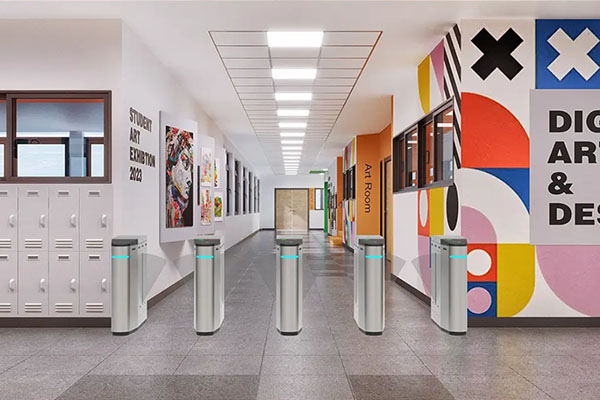 Flap Barrier Turnstile Scene rendering Flap Barrier Turnstile Scene rendering