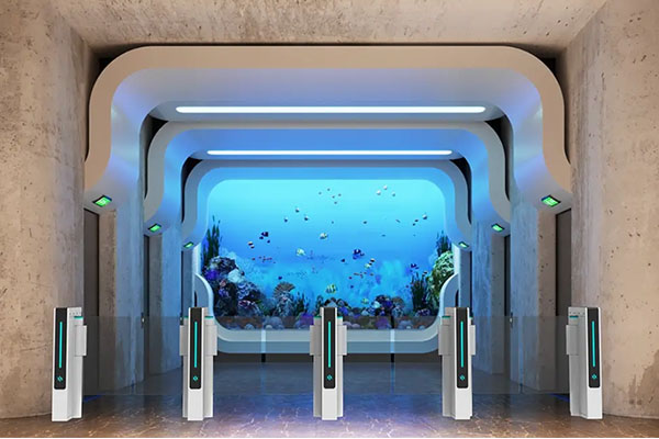 Speed Gate Turnstile Scene rendering Speed Gate Turnstile Scene rendering