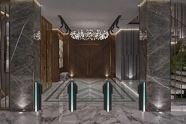 Speed Gate Turnstile Scene rendering Speed Gate Turnstile Scene rendering